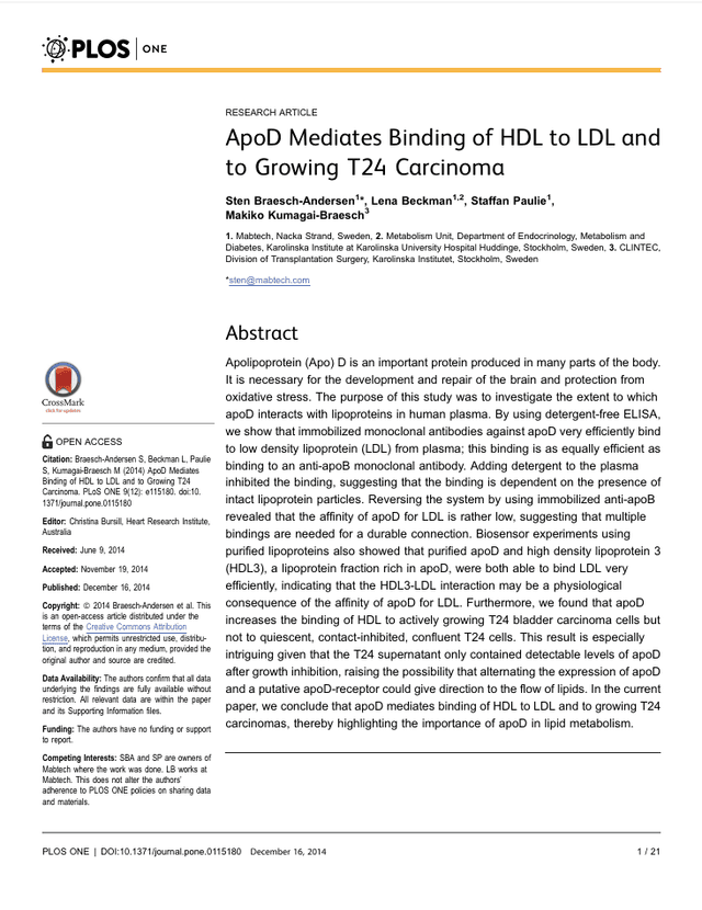 ApoD paper - first page