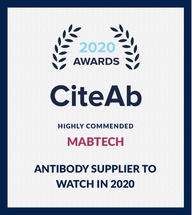 CiteAB Award - Antibody supplier